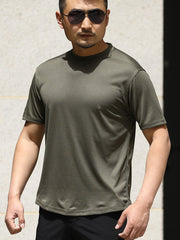 Men's moisture-absorbent and breathable sports T-shirt outdoor quick-drying training clothes