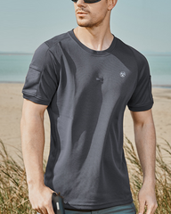 Outdoor sports round neck short-sleeved quick-drying T-shirt