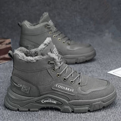 Men's Sturdy Work Boots Lace-up Boots - Comfortable And Breathable