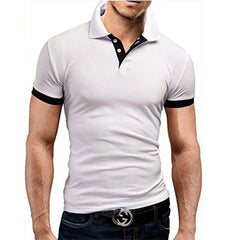 Men's Polo Shirt Summer Casual T Shirt Versatile Loose Lapel Lightweight Fashion Short Sleeve