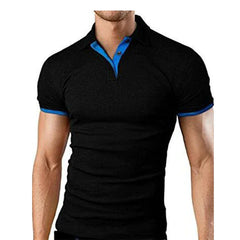 Men's Polo Shirt Summer Casual T Shirt Versatile Loose Lapel Lightweight Fashion Short Sleeve