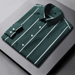 Fitting Men's Stripe Male Simple Elegant Business Shirt