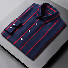 Fitting Men's Stripe Male Simple Elegant Business Shirt