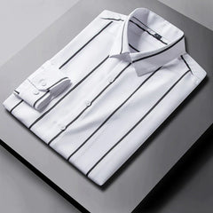 Fitting Men's Stripe Male Simple Elegant Business Shirt