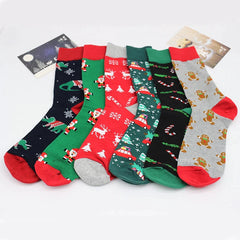 Christmas Socks Trendy Socks Colorful Mid Calf Cotton Socks Casual Trendy Men's Socks