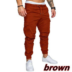 Men's 6 Colors Overalls Sport Trousers Men's Plus Size Woven Fabric Casual Trousers