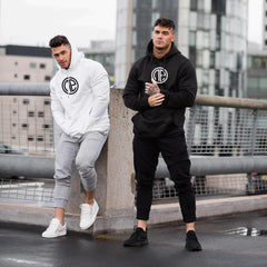 Men's Printed Hoodie Sports Running Fitness Top