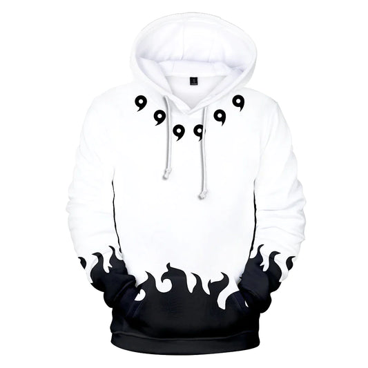 Naruto Character 3D Digital Print Hooded Sweatshirt