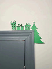 Christmas Wooden Corner Door Frame Christmas Wooden Decorations