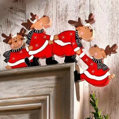 Christmas Wooden Corner Door Frame Christmas Wooden Decorations