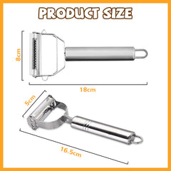 New Stainless Steel Multi-function Peeler Slicer Vegetable Fruit Potato Cucumber Grater Portable Sharp Kitchen Accessories Tool