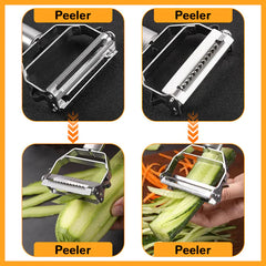 New Stainless Steel Multi-function Peeler Slicer Vegetable Fruit Potato Cucumber Grater Portable Sharp Kitchen Accessories Tool