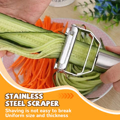 New Stainless Steel Multi-function Peeler Slicer Vegetable Fruit Potato Cucumber Grater Portable Sharp Kitchen Accessories Tool