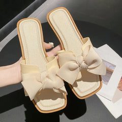 Fashionable PVC French Style Flat Slippers for Women