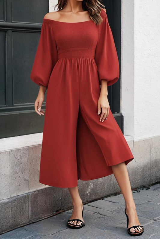 casual square neck long sleeve ruffle dress