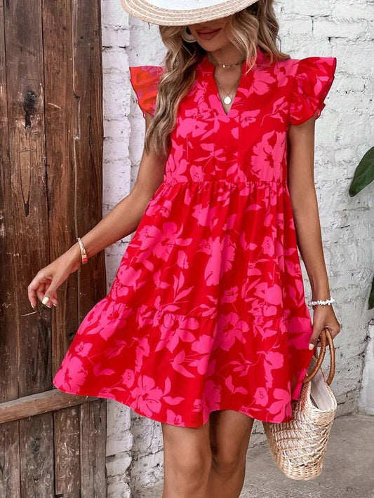 Women's Trendy Floral Short Dress