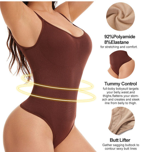 Women's Butt Lifting Tummy Control Thong Bodysuit