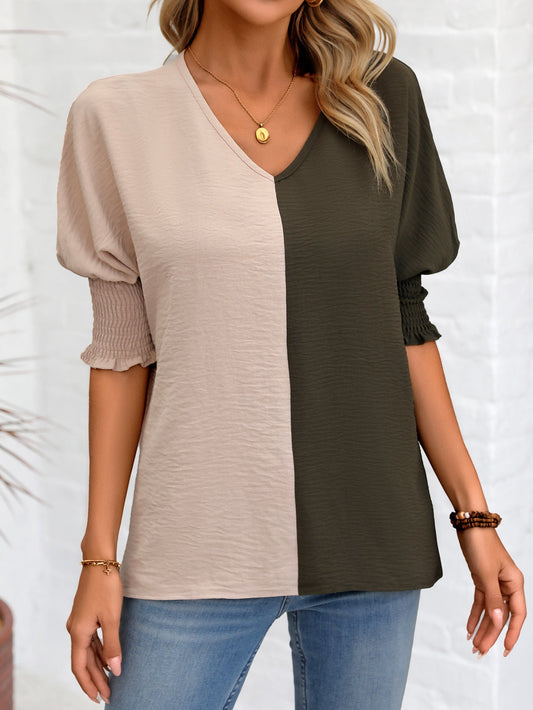 Women’s Color Block Blouse