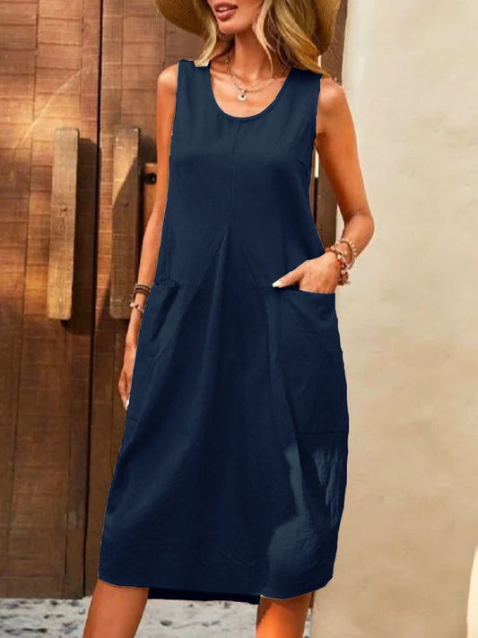 Women's Casual Loose Midi Dress