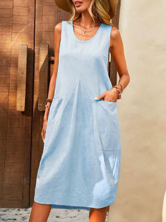 Women's Casual Loose Midi Dress