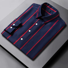 Fitting Men's Stripe Male Simple Elegant Business Shirt