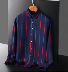 Fitting Men's Stripe Male Simple Elegant Business Shirt