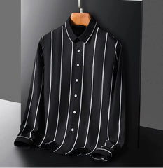 Fitting Men's Stripe Male Simple Elegant Business Shirt