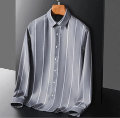 Fitting Men's Stripe Male Simple Elegant Business Shirt