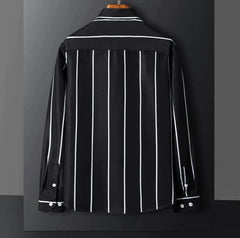 Fitting Men's Stripe Male Simple Elegant Business Shirt