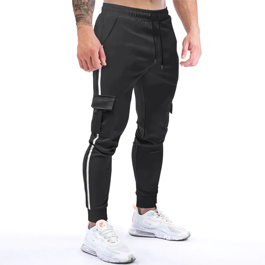 Pantaloni casual da uomo per il tempo libero, alla moda, sportivi, taglie forti 