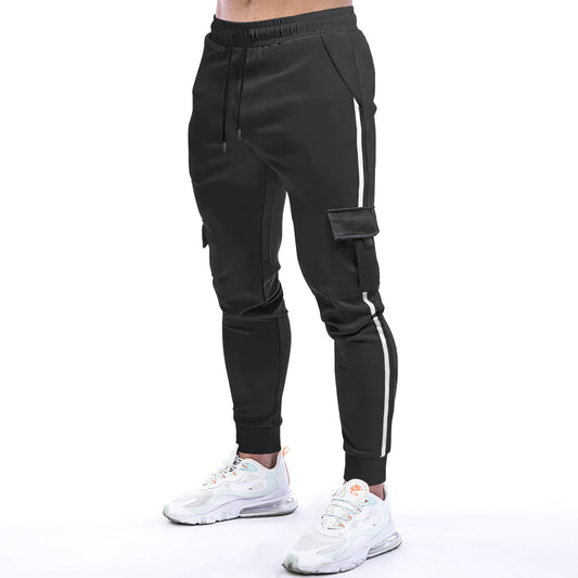 Pantaloni casual da uomo per il tempo libero, alla moda, sportivi, taglie forti 