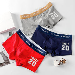 1Pcs Men's Cotton Boxer Shorts Solid Color Brand Number 2022 New