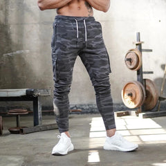 Men's Sports Fitness Camouflage Fitness Running Training Cargo Pants