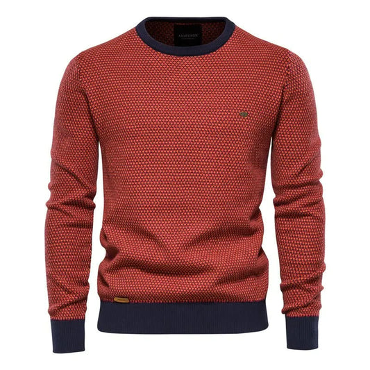 Maglieria pullover alla moda casual con colori a contrasto da uomo 