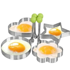 Creative Egg Shape Pancake Kitchen Stainless Steel Kitchenware Creative Fried Egg Mold Pancake Kitchen Utensils Stainless Steel