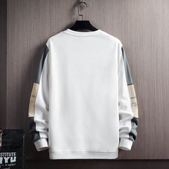 Men's Sweater Leisure Time Loose-fit Embroidery Thread Sports Round Neck Primer Inner Shirt Clothing