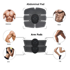 EMS Wireless Smart Muscle Stimulator Trainer Fitness Abdominal Training Electric Weight Loss Stickers Body Slimming Massager