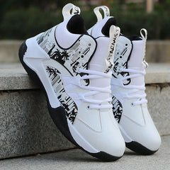 Men's Trendy High-Top Sneakers for Basketball and Running