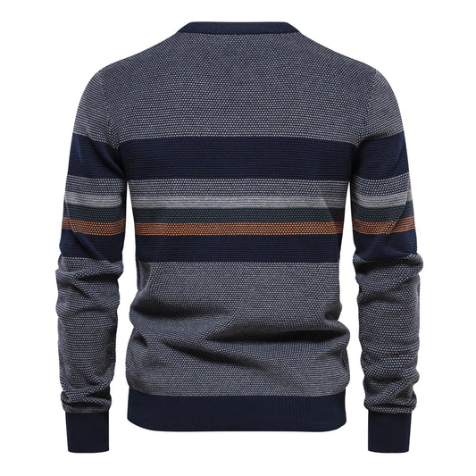 Men's Retro Striped Knitted Sweater