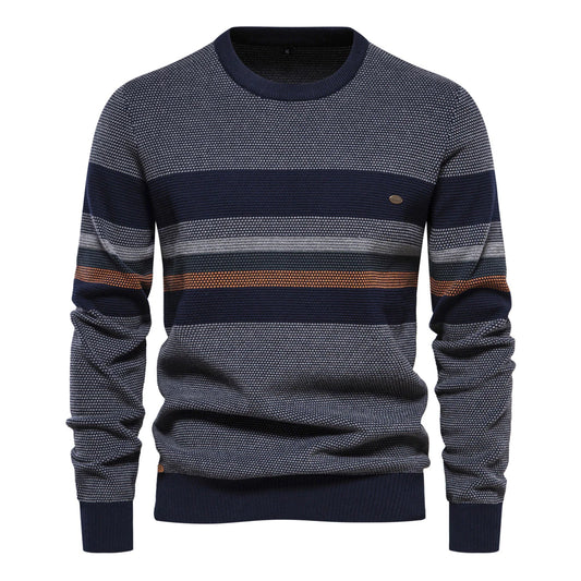 Men's Retro Striped Knitted Sweater