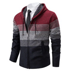 Men's Cardigan Sweater with Added Lining