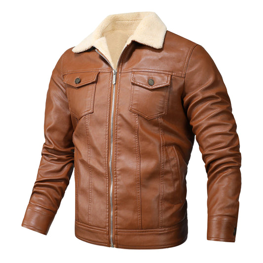 Men's PU Leather Jacket Men's Leather Jacket Men's Brand Men's Clothing