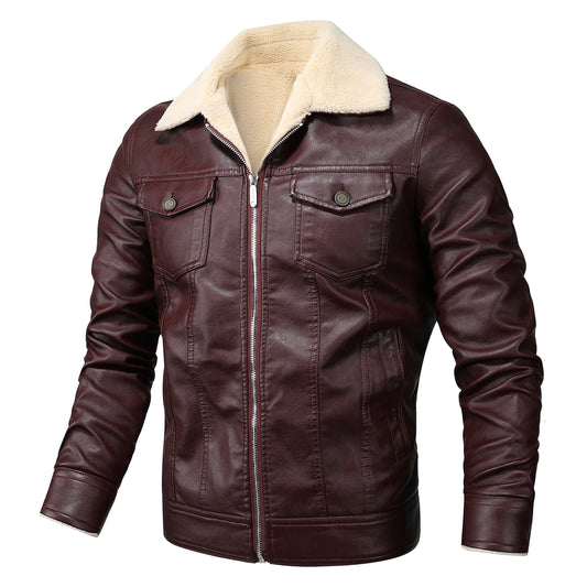 Men's PU Leather Jacket Men's Leather Jacket Men's Brand Men's Clothing