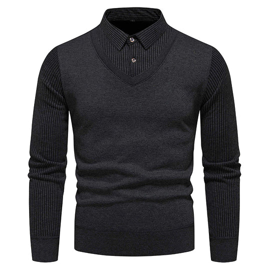 Men's Thickened Fleece-lined Sweater