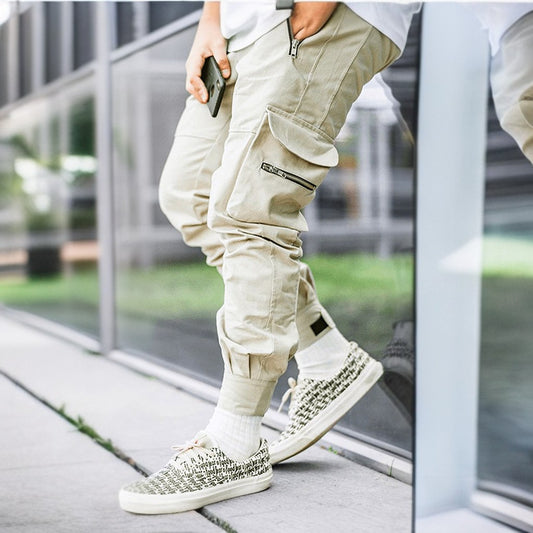 M.O.I Cargo Pants with Drawstring Waist and Utility Pockets