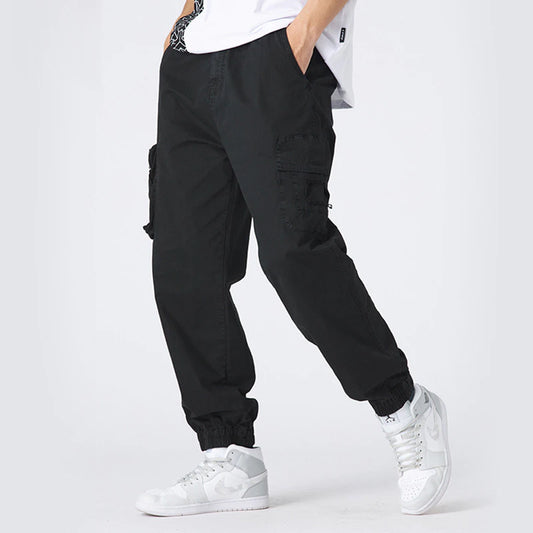 Men's Versatile Loose High Street Casual Leggings Pure Cotton Overalls