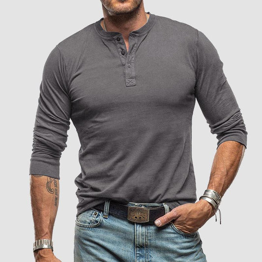 Men's Cotton Base Layer Long Sleeve T-shirt