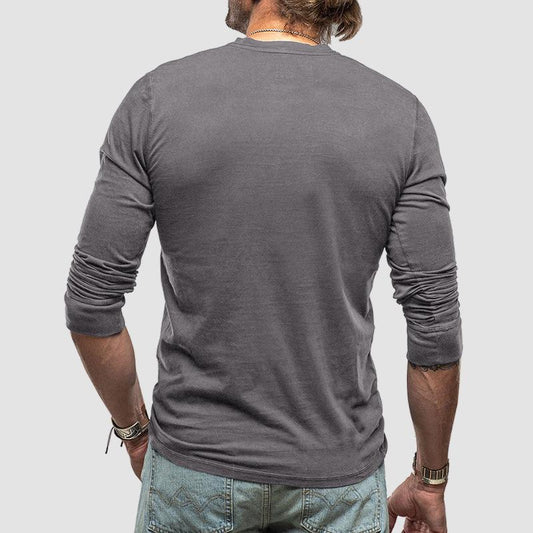 Men's Cotton Base Layer Long Sleeve T-shirt