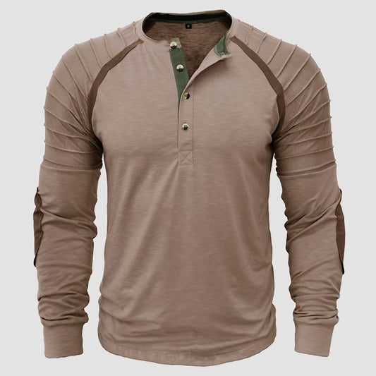 Men's Outdoor Long Sleeve Henley Shirt