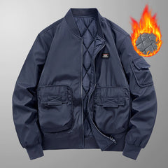 Men Jacket Leisure time thickening Keep warm Pilot top Men's wear Cotton-padded clothes clothes